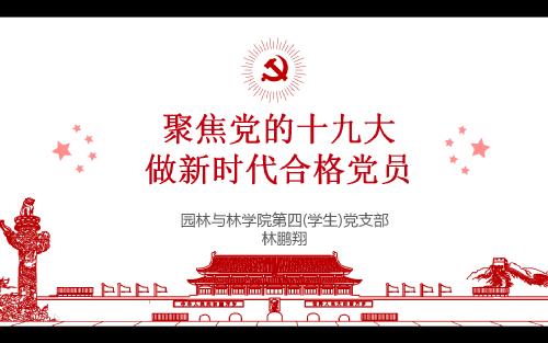 聚焦党的十九大 做新时代合格党员